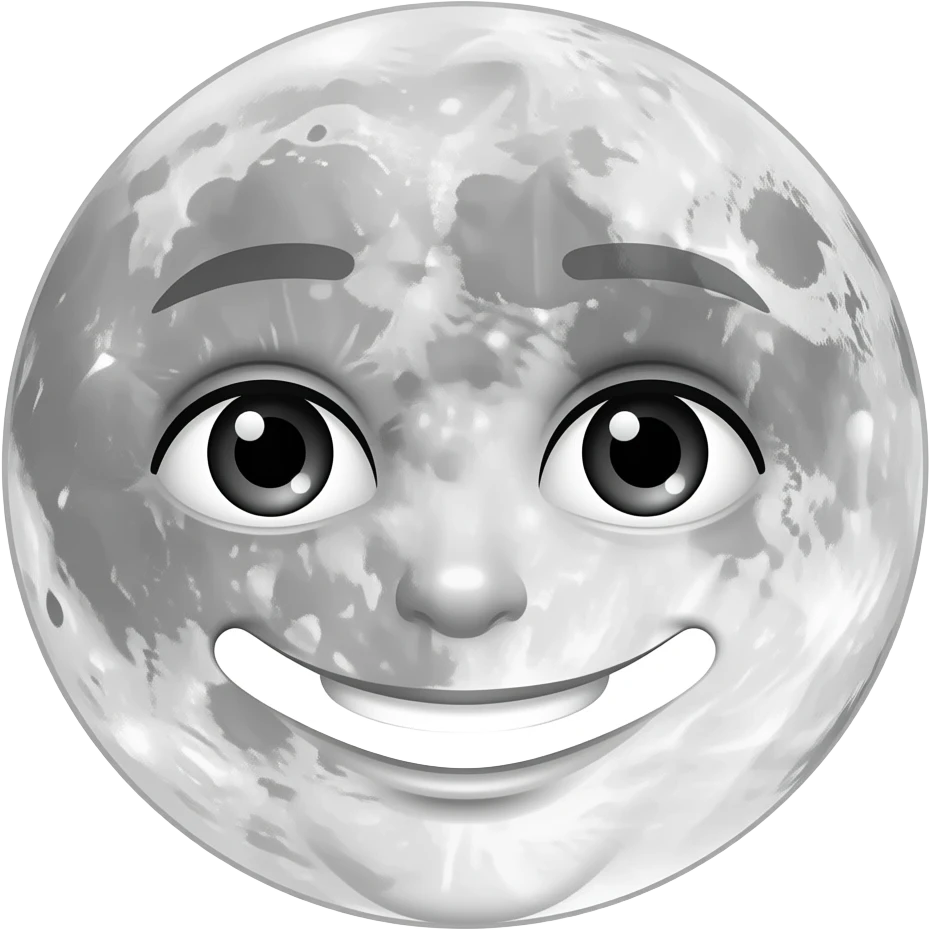 Moon face emoji