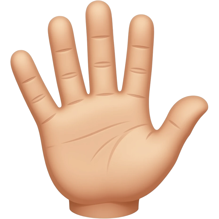 hello hand emoji