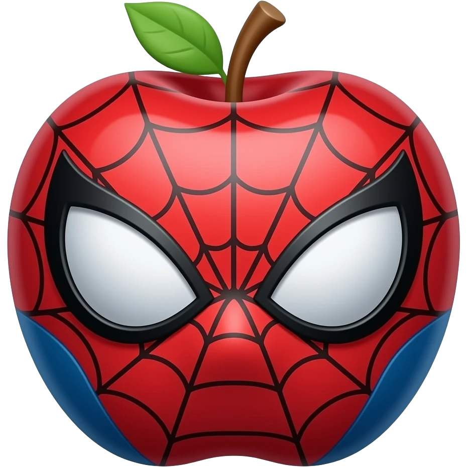 Spiderman style Apple emoji