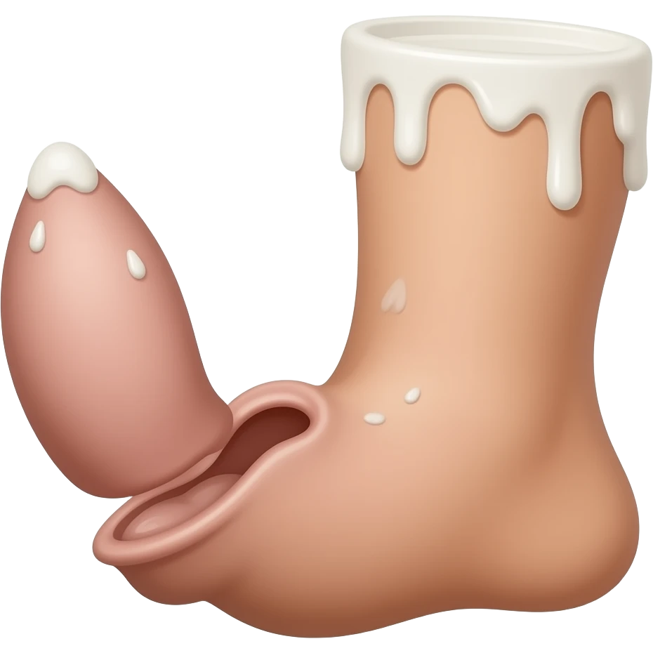 Hace un verga masculino con leche más realiasta emoji