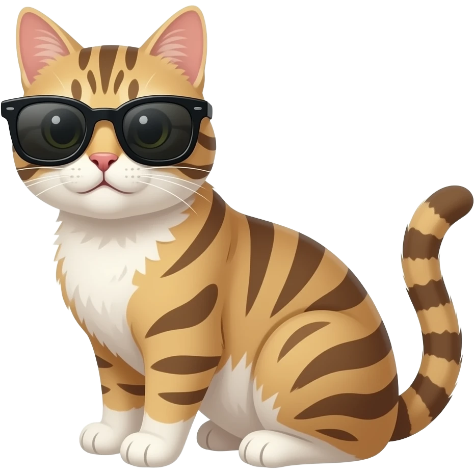 Cat wearing sunglasses emoji