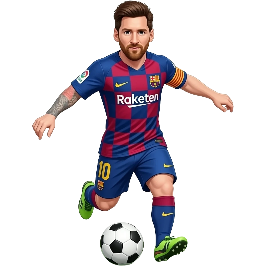 messi barcelona emoji