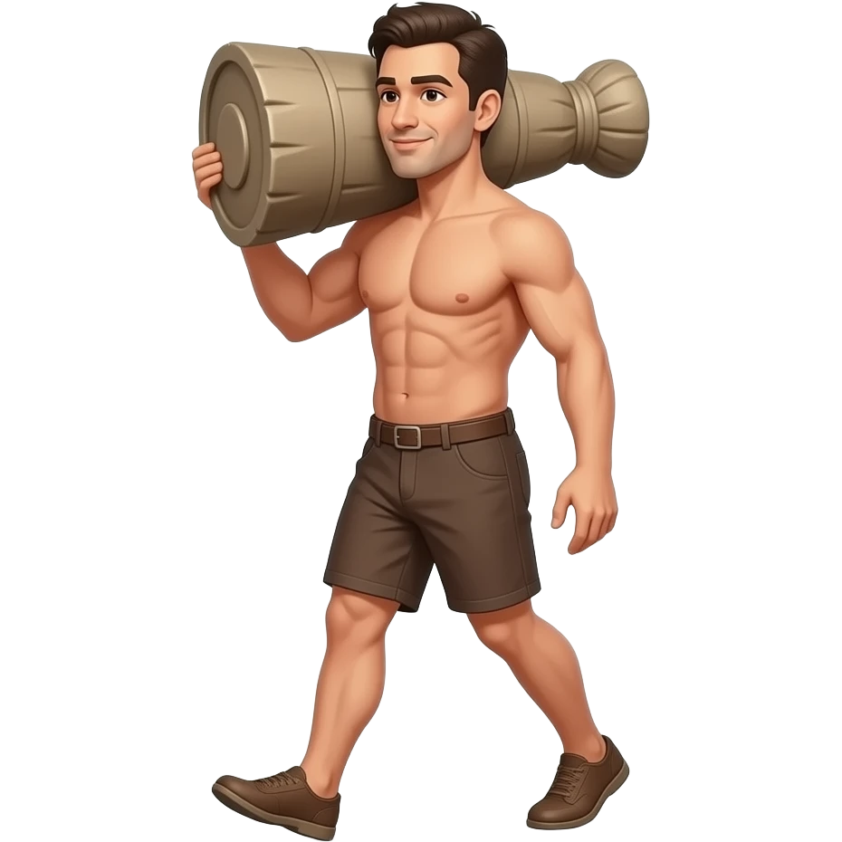 🚶naked carrying man emoji