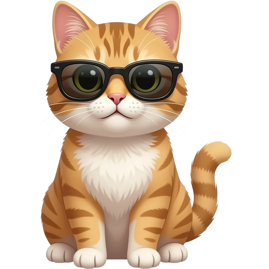 Cat wearing sunglasses emoji