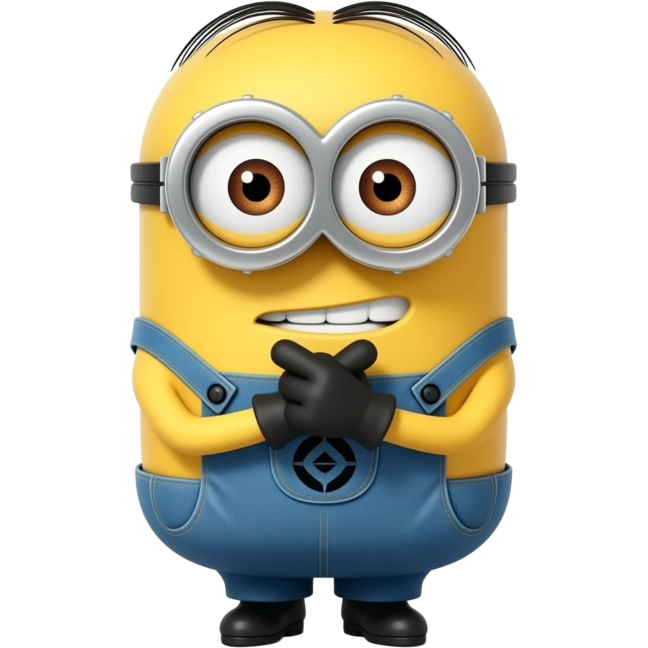 minion fingers crossed emoji