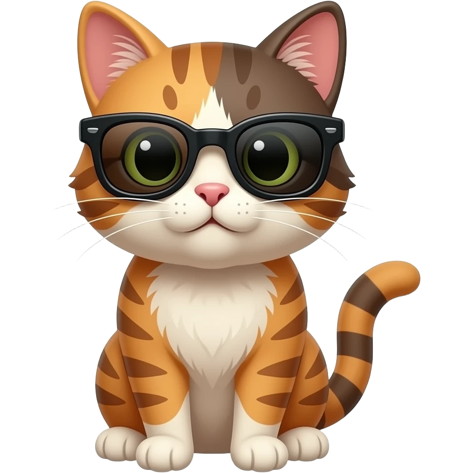 Cat wearing sunglasses emoji
