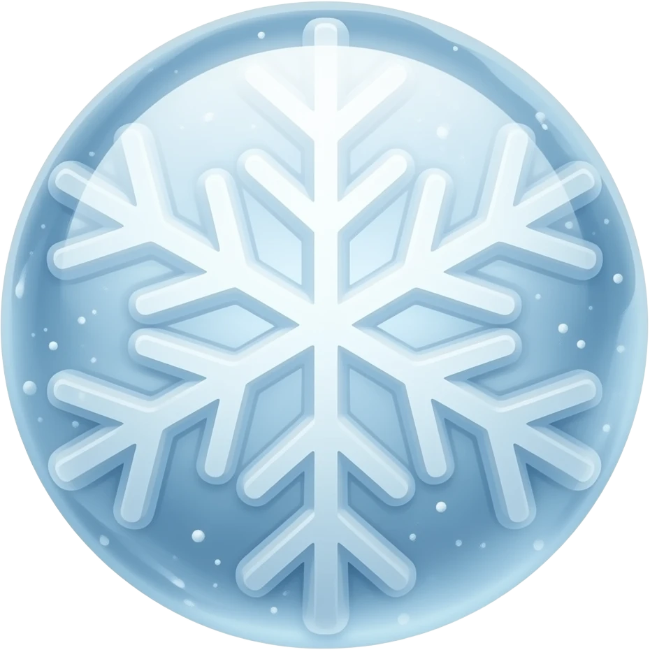 слепленный снежок изо льда emoji