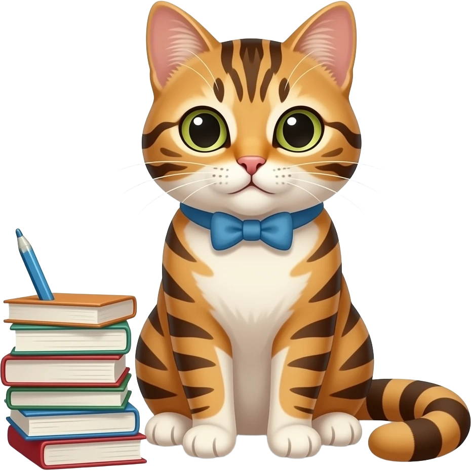 kitty study emoji