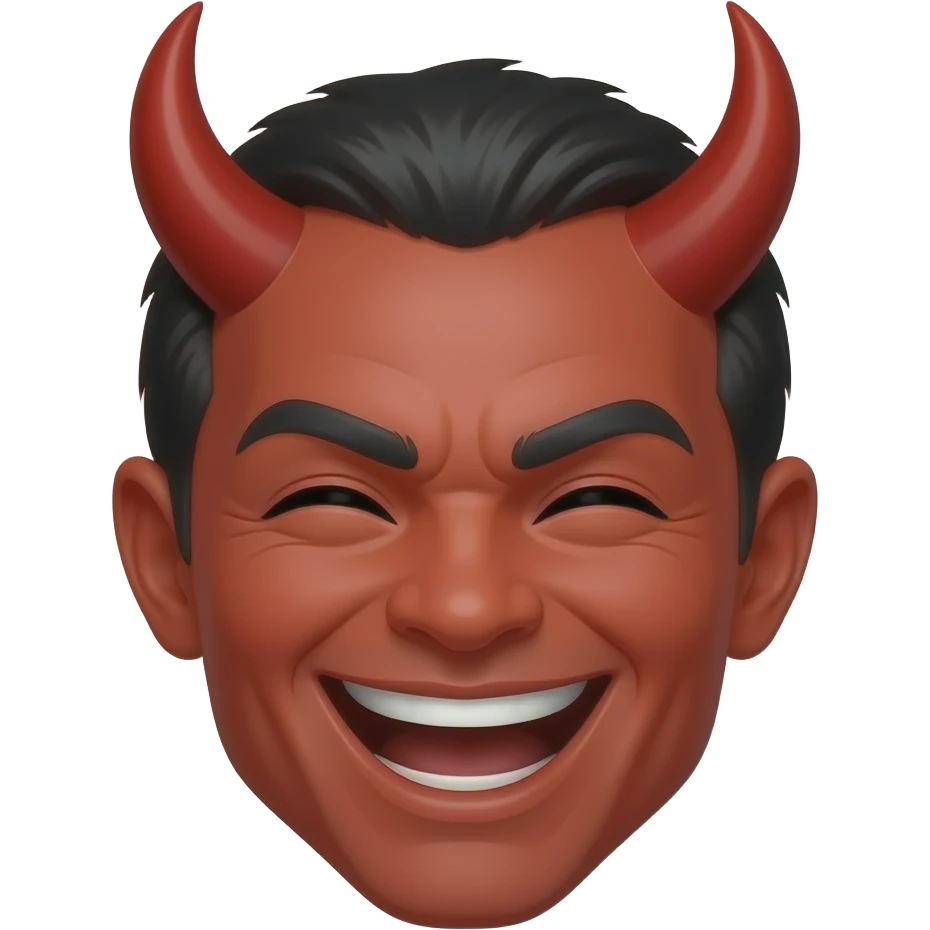 Devil laugh emoji