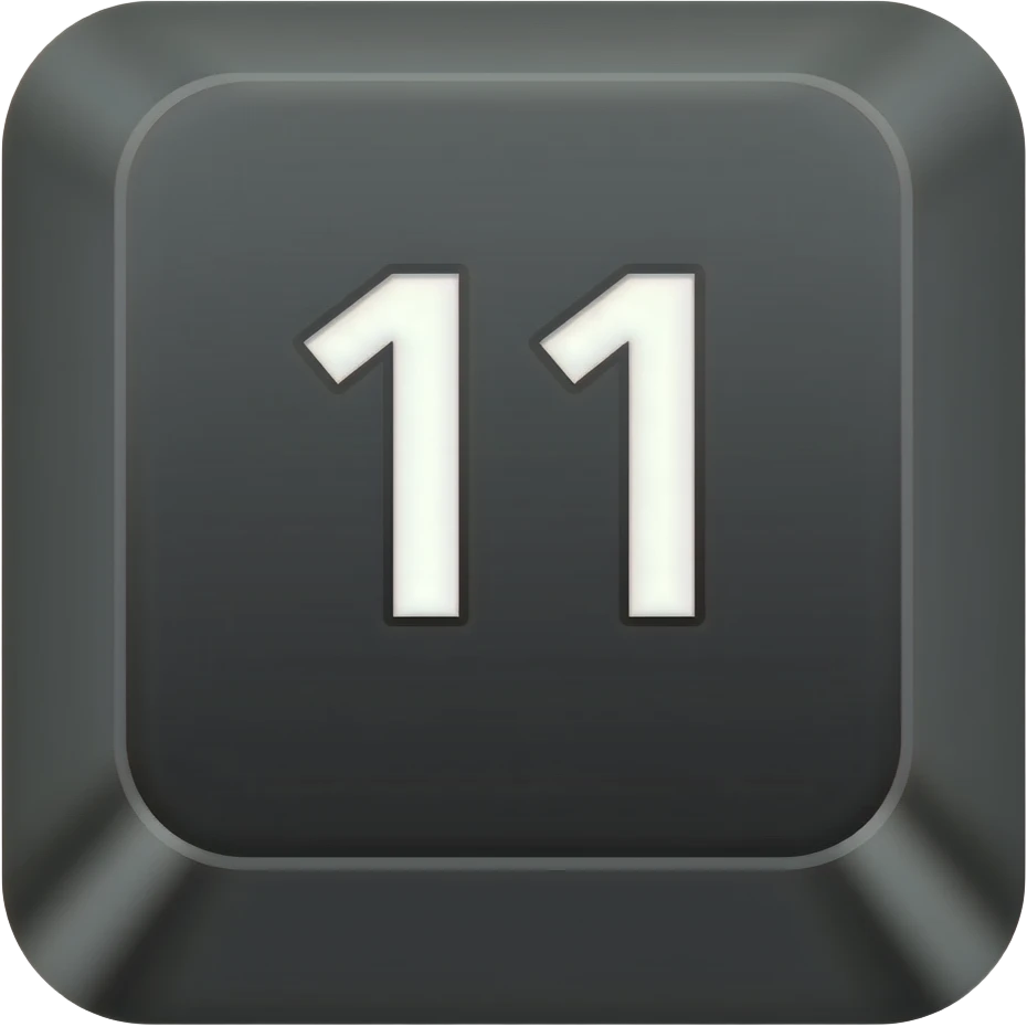 number 11 keykap emoji