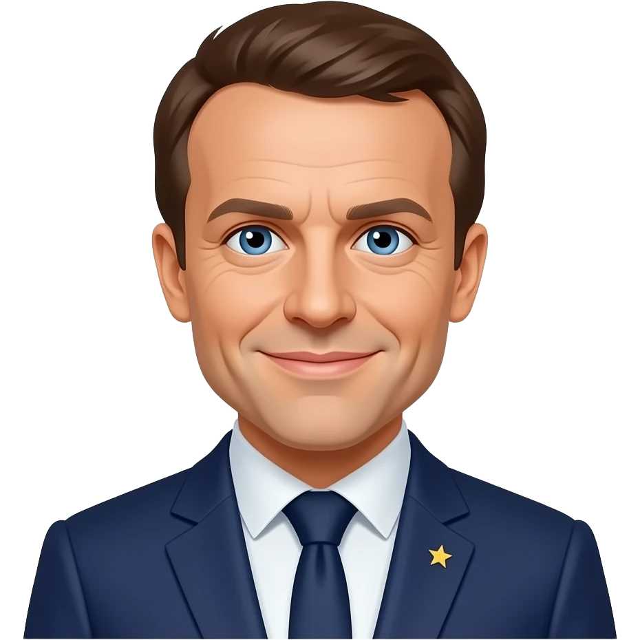 Le président Macron. emoji