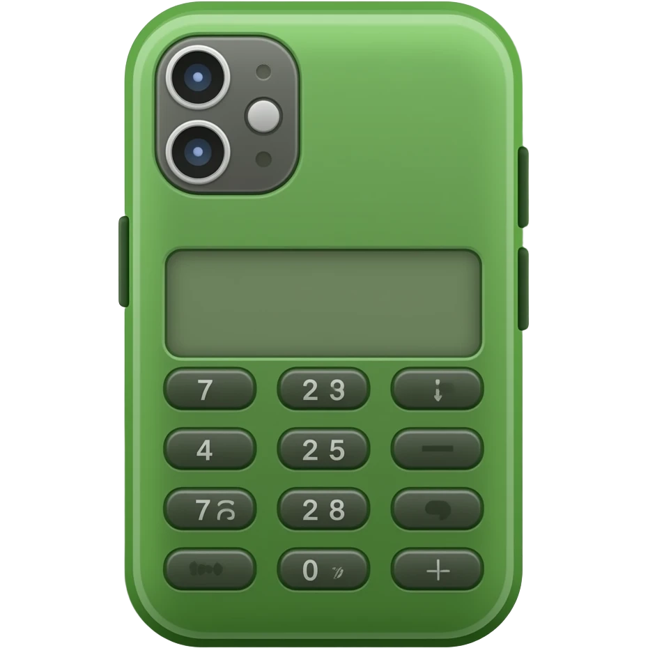Celular verde emoji