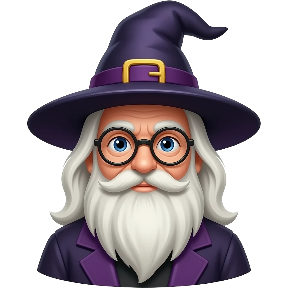 Ginger old male witch emoji