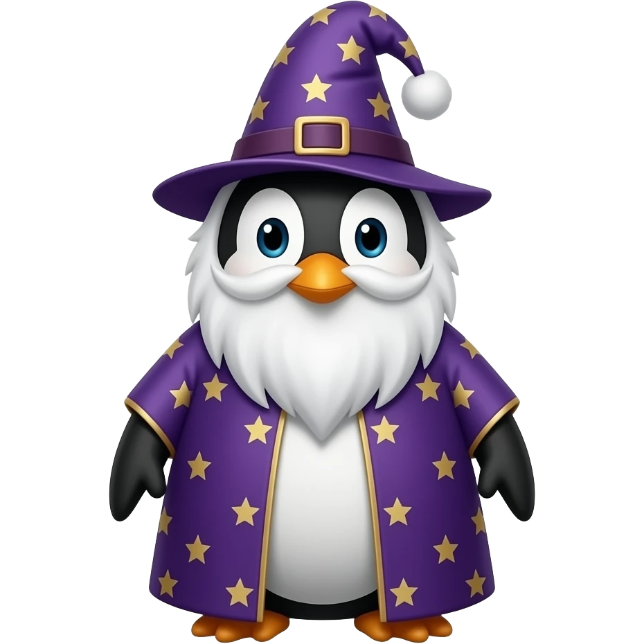 Penguin Wizard emoji