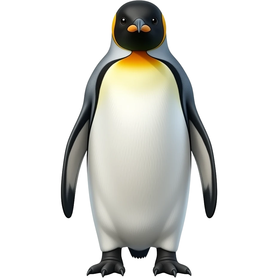 king penguin emoji realistic emoji