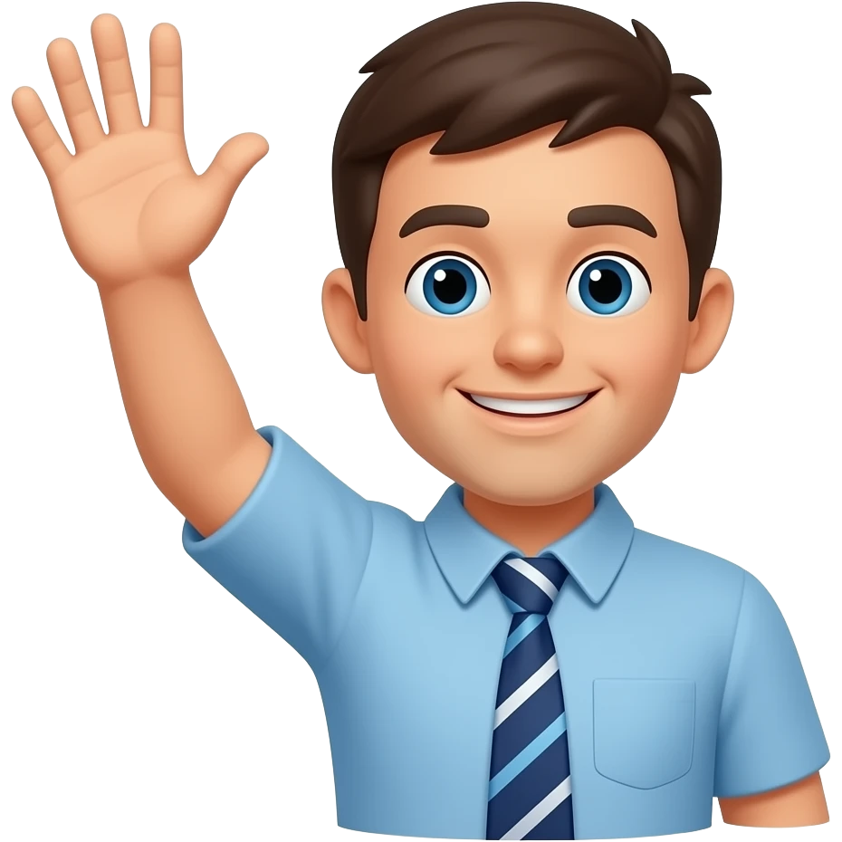 поднятая ладонь человека emoji