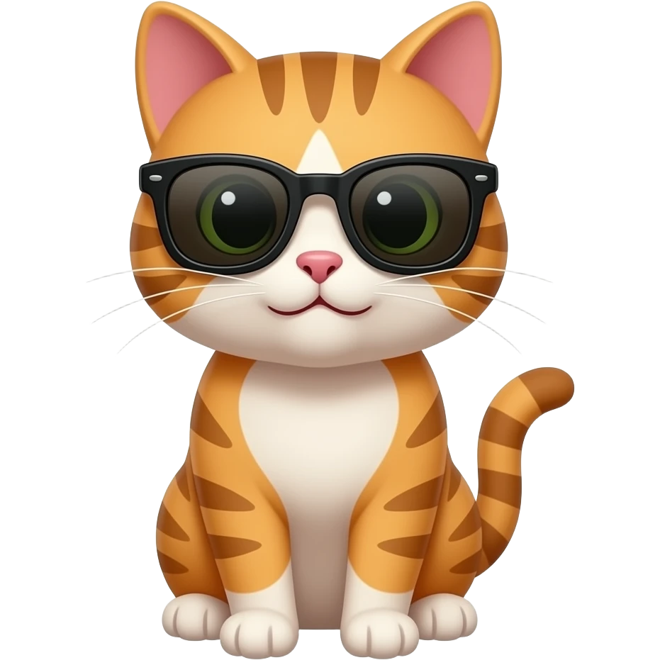 Cat wearing sunglasses emoji