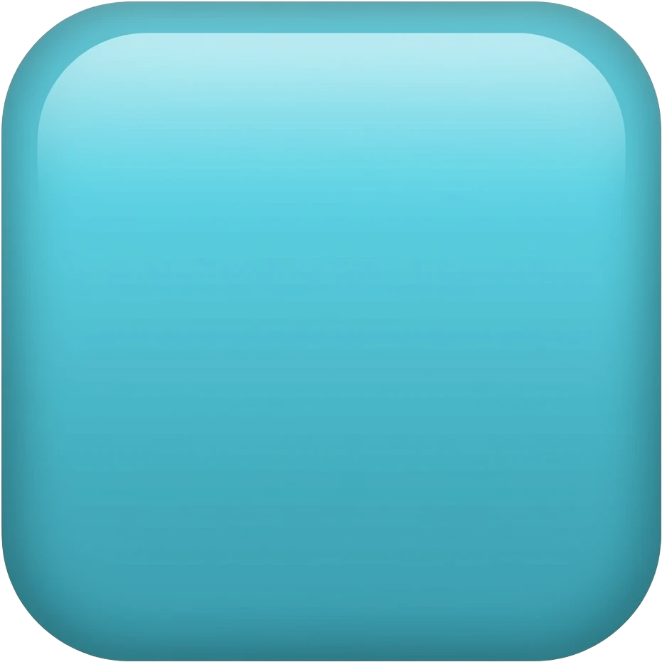 square #0AEDCA colors emoji