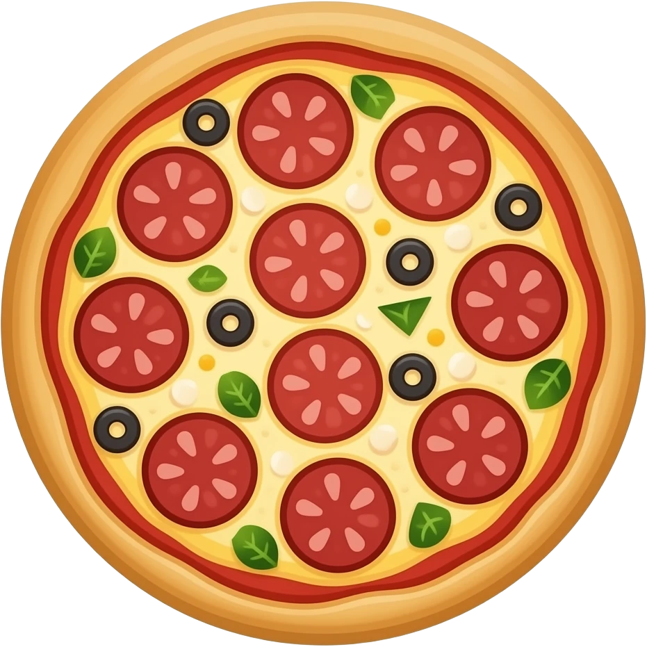 make red pizza emoji