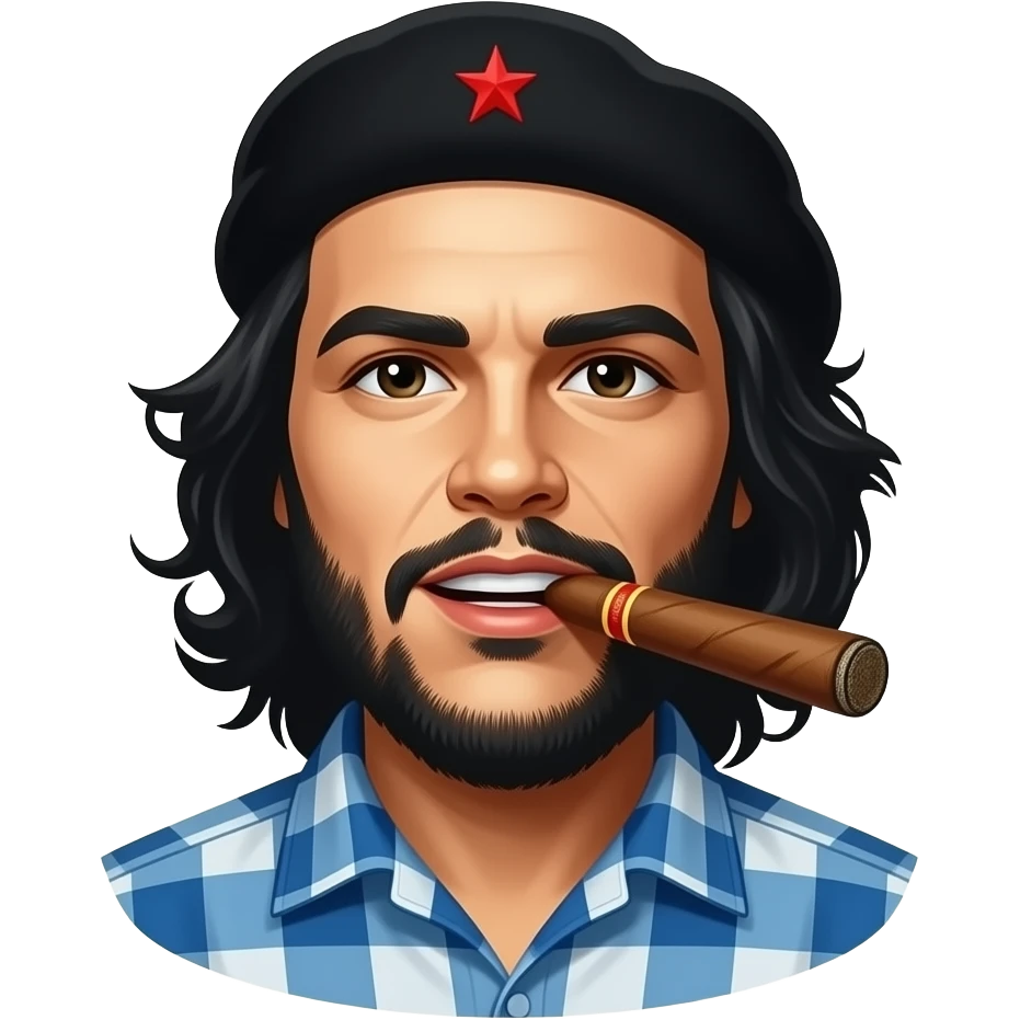 che guevara smile big cigar emoji