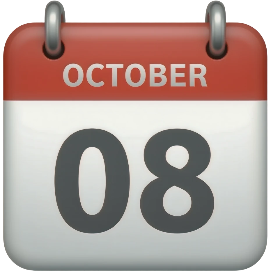 8 de octubre emoji