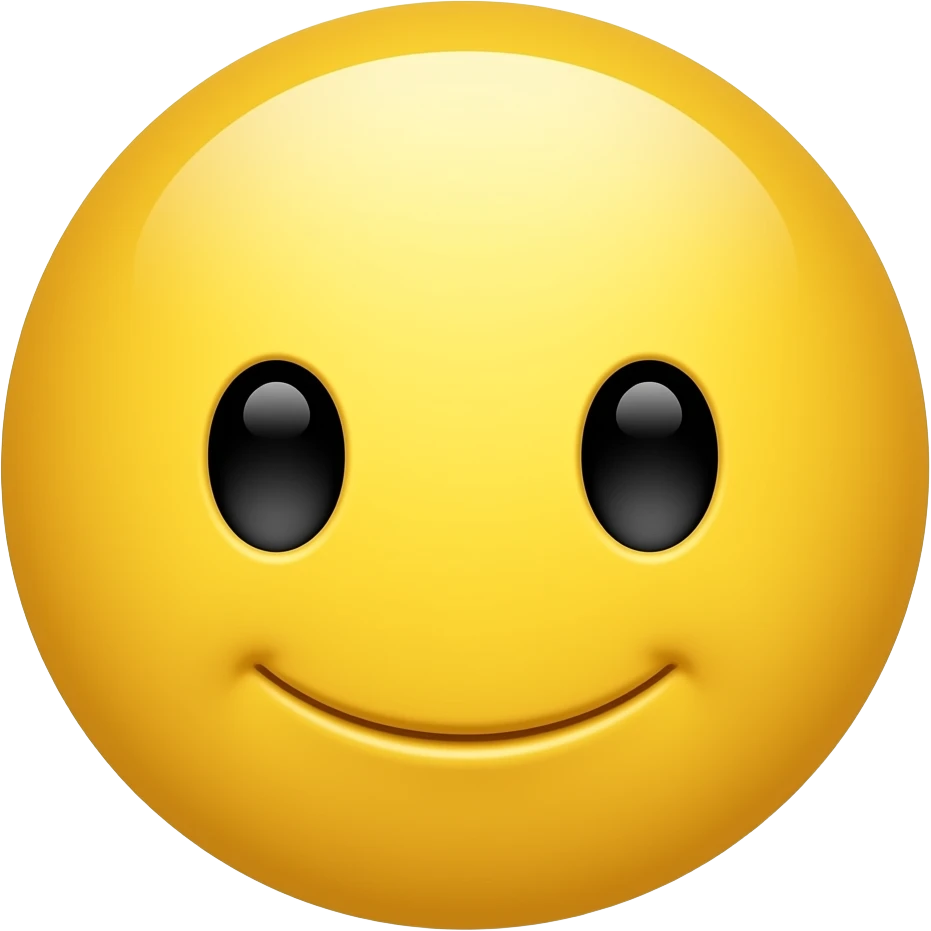 ShyYellow normal smiley face but he smirks really satisfiedwith a smirk emoji