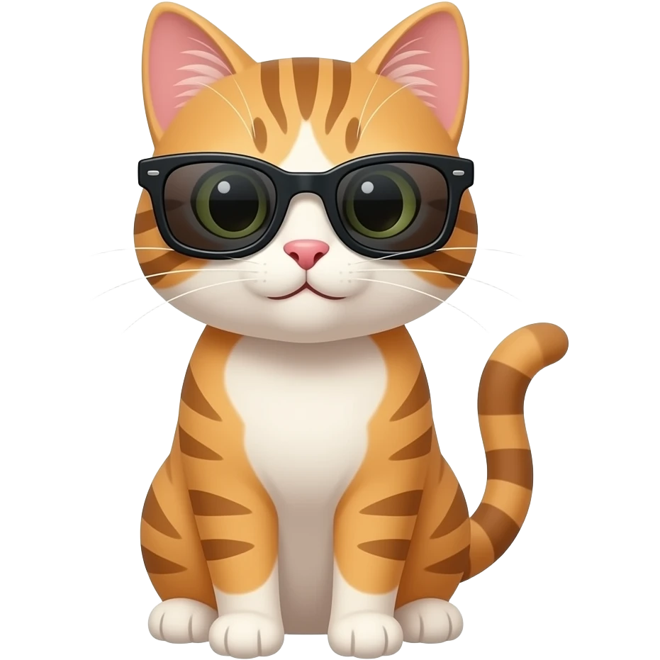 Cat wearing sunglasses emoji