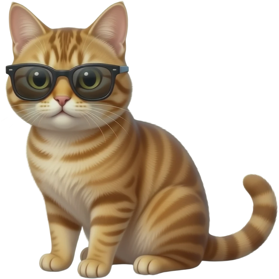 Cat wearing sunglasses emoji