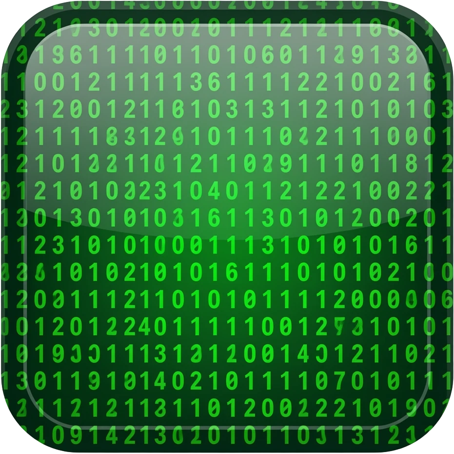 Matric green code emoji