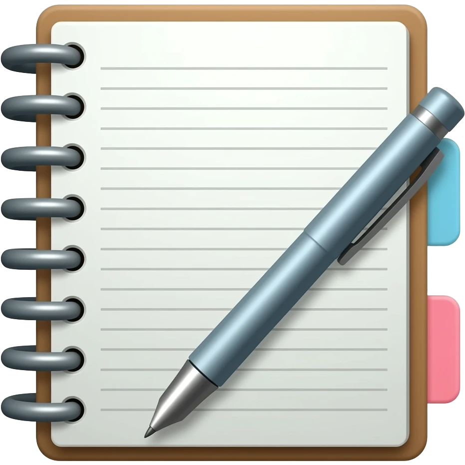notebook planing emoji