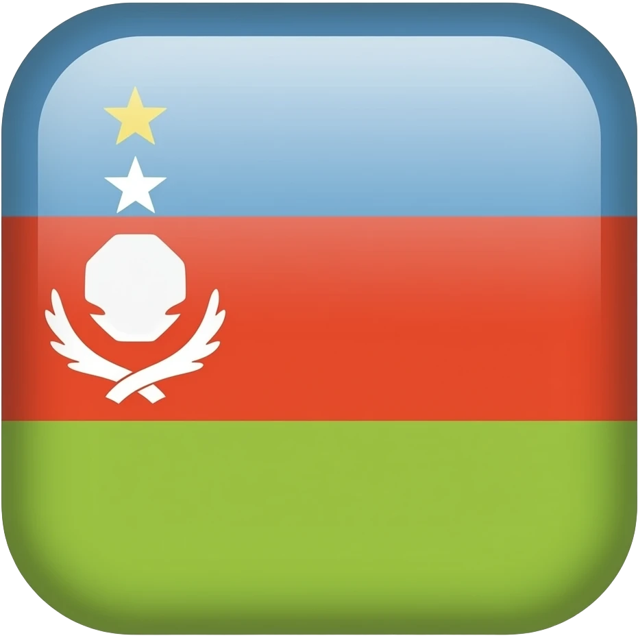 Флаг Осетии для клавиатуры emoji