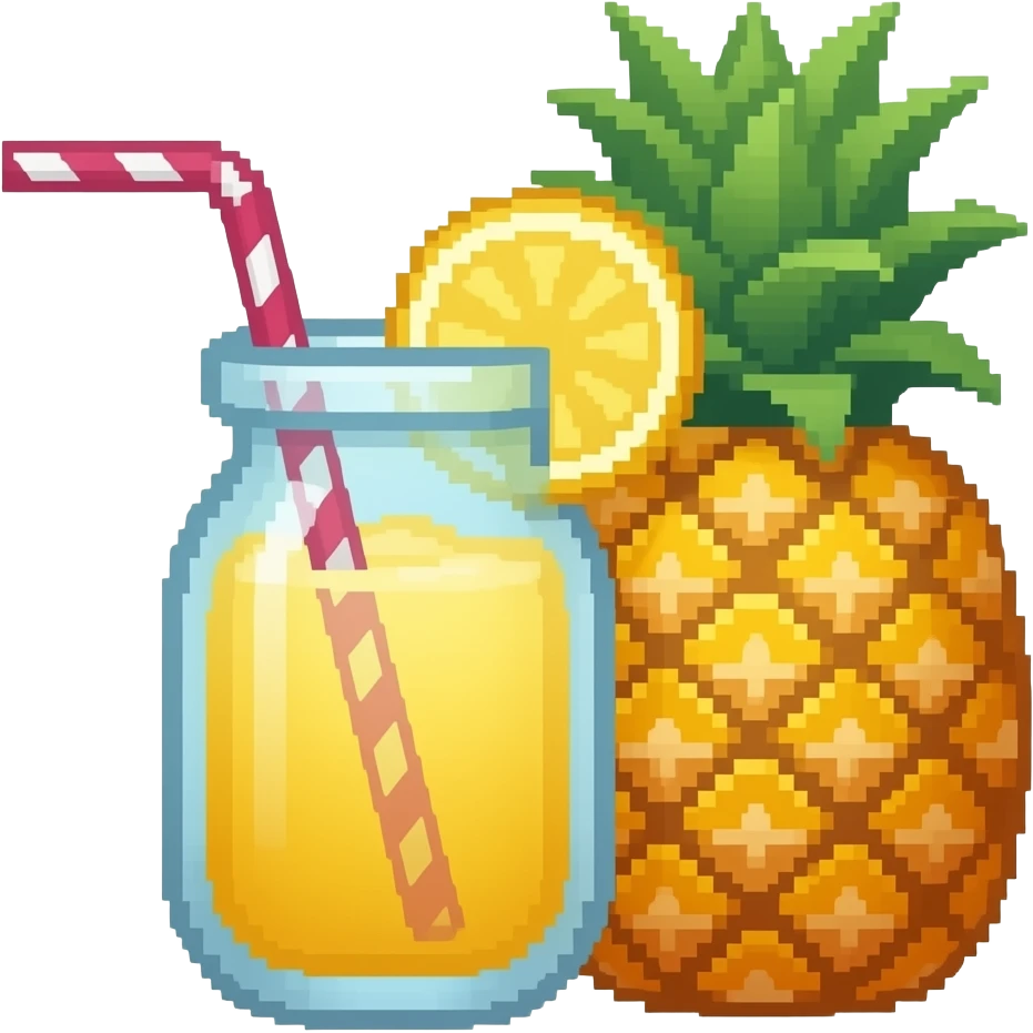 pixeled pinacolada emoji