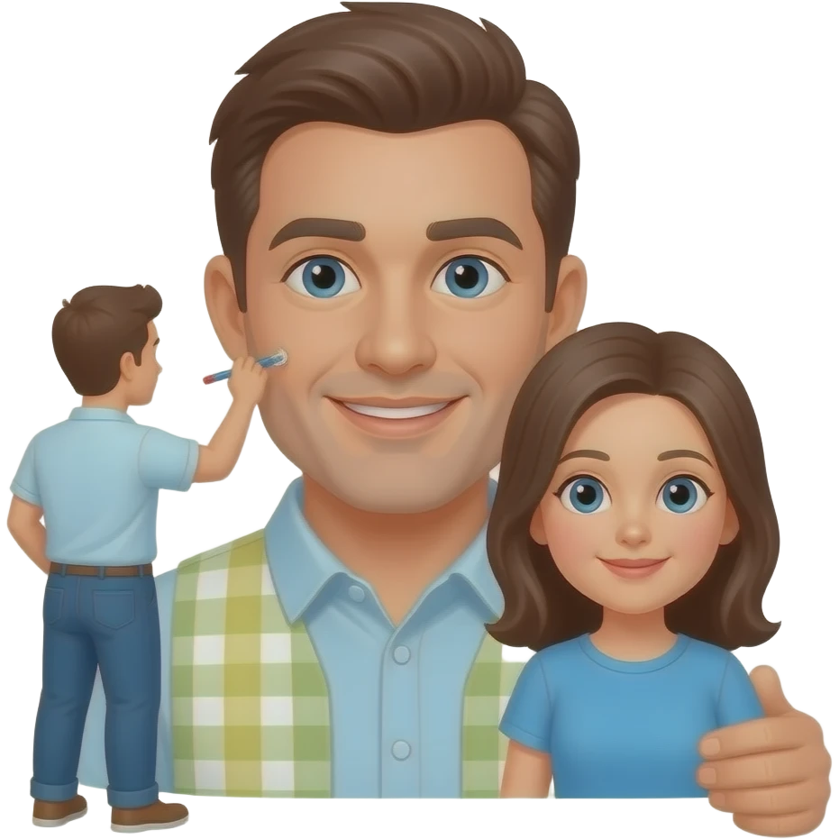 Мужчина строит семью emoji