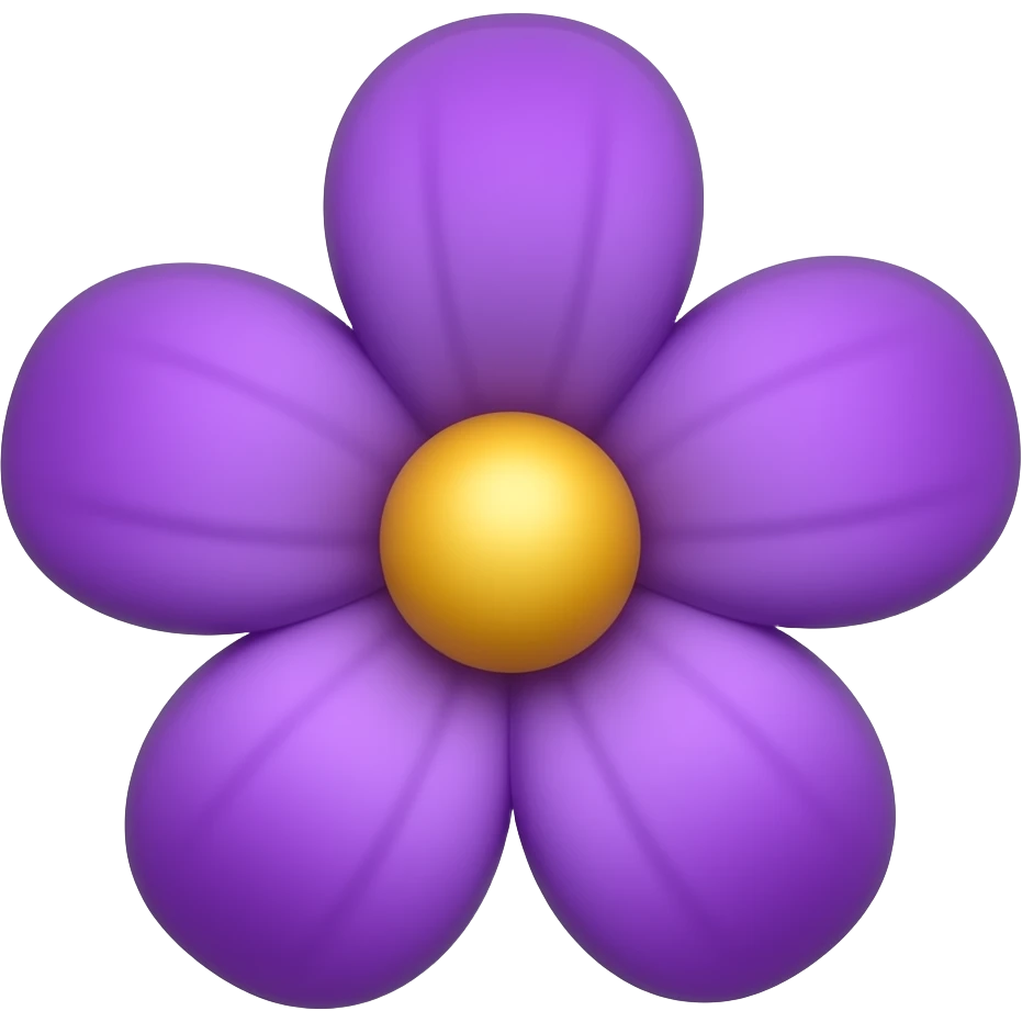 Flor roxa emoji