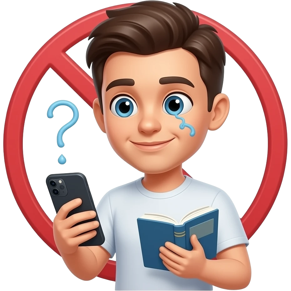 📱😵‍💫❌📚 emoji