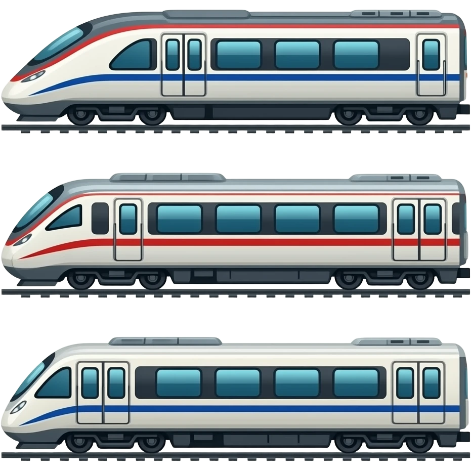 🚄🚃🚃🚃 emoji