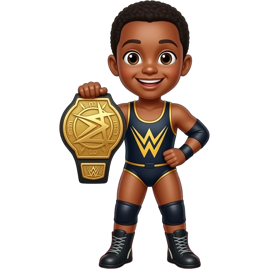 Child of Alara holding up a wrestling championship belt emoji