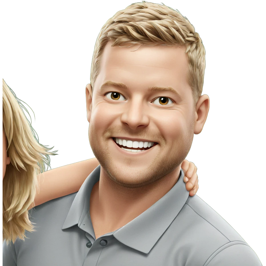 two boys sharing a grin emoji