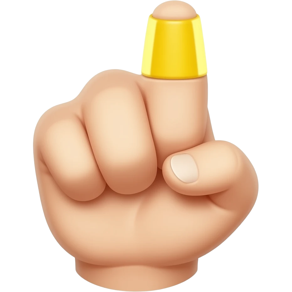yellow middle finger emoji