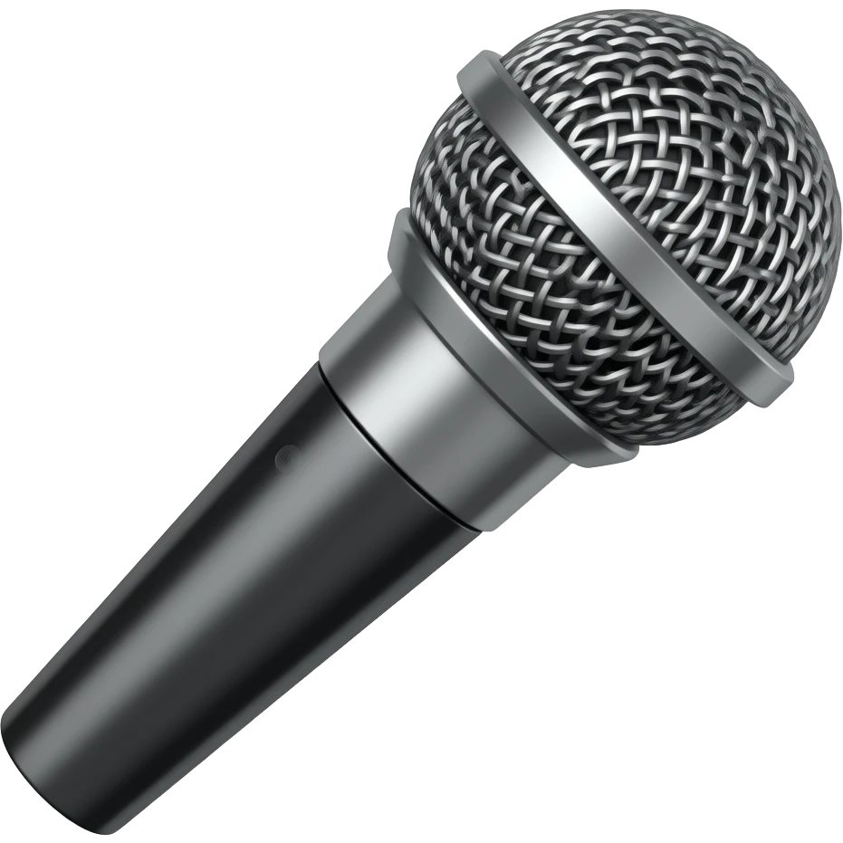 microphone streaming emoji