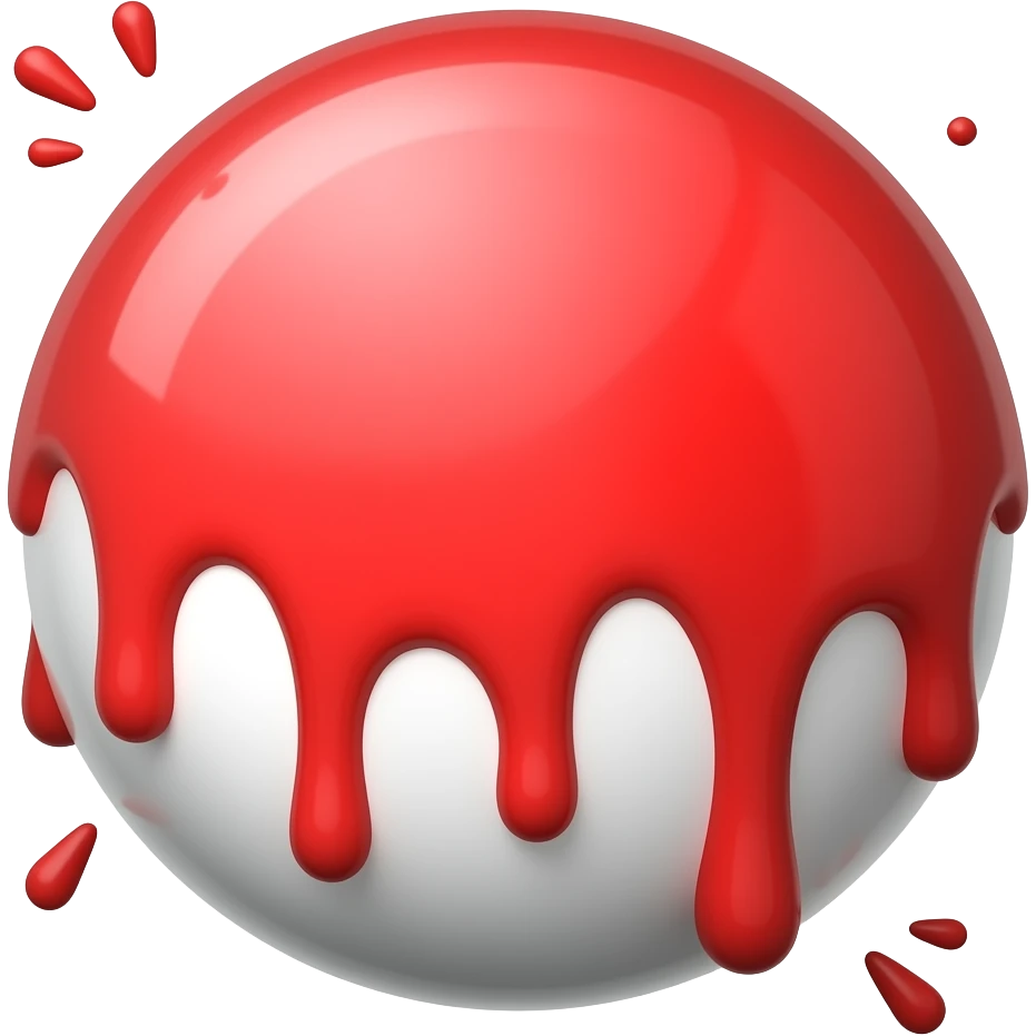 doused with red paint emoji
