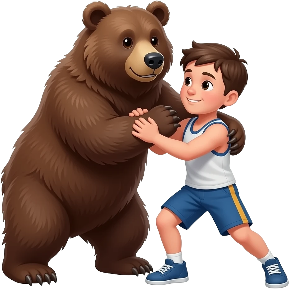Жас баланың қарсыласы мен күресінің мал шынайы болсын emoji