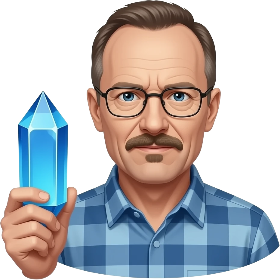 walter white with metanfetamina blue emoji