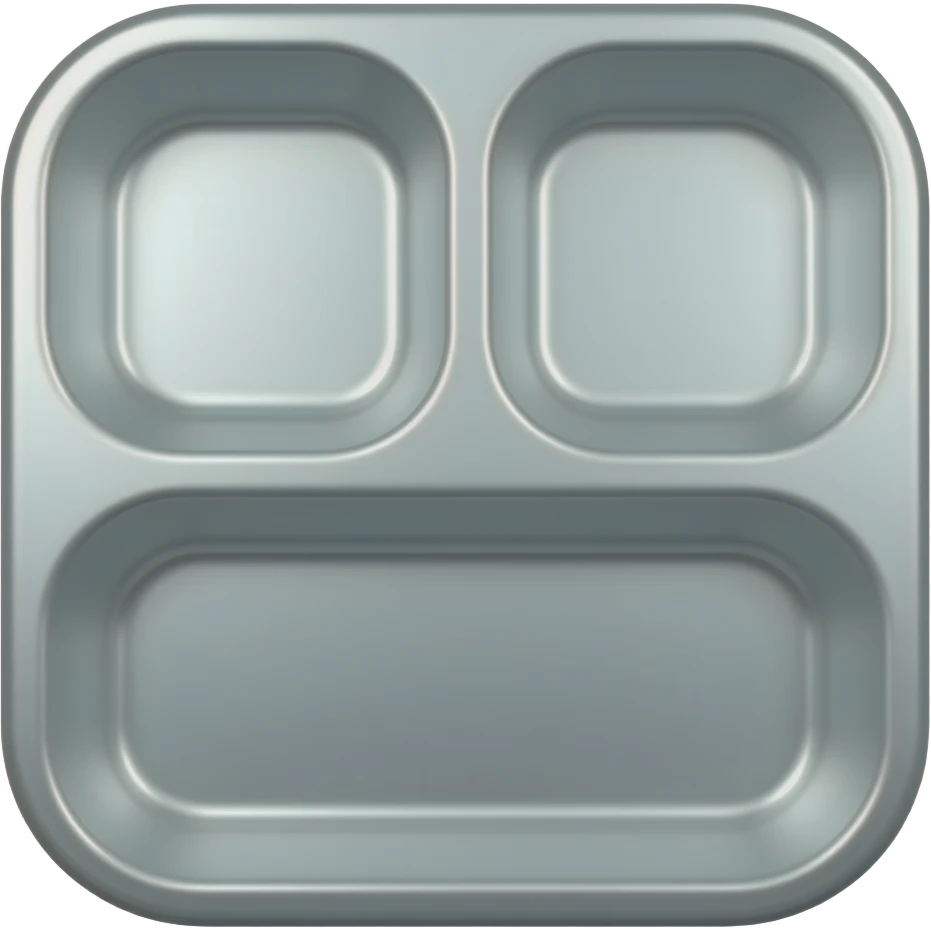 Lunch tray empty emoji