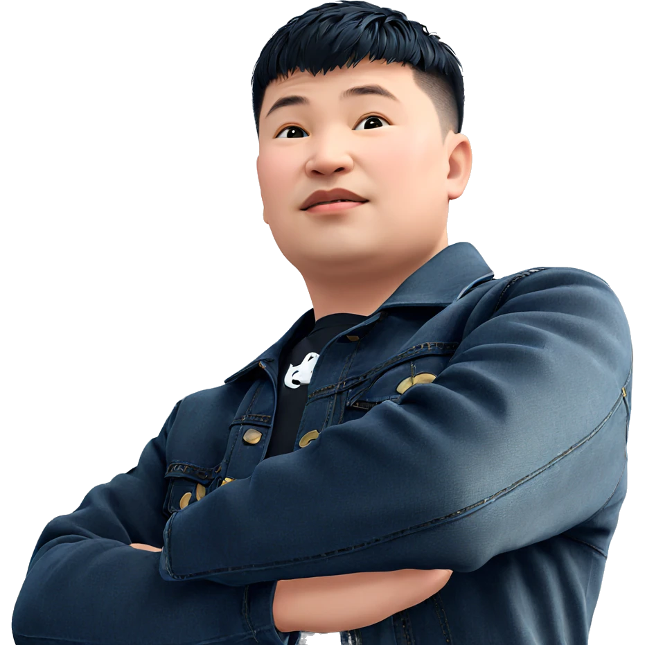 boy in black denim jacket emoji