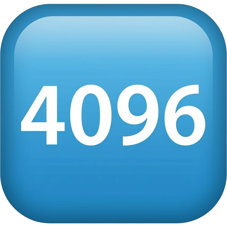 4096 is 🟦 emoji