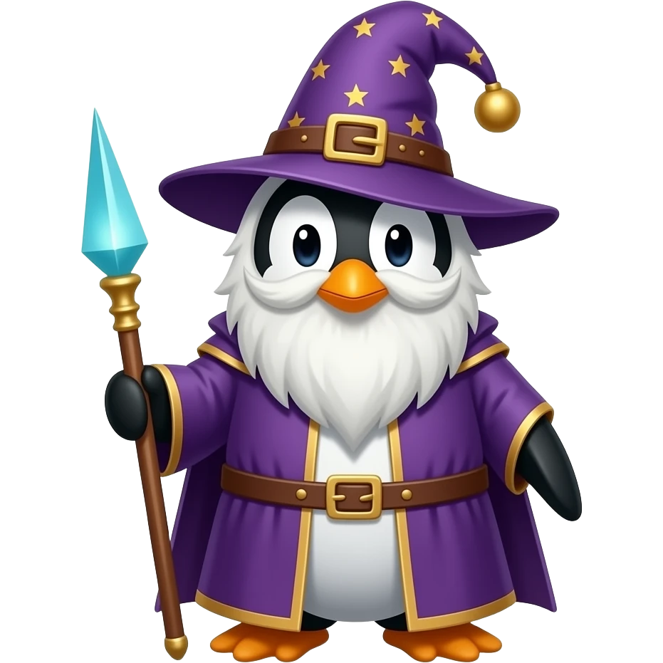 Penguin Wizard emoji