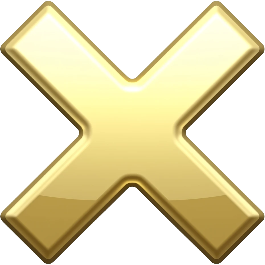 X sign emoji