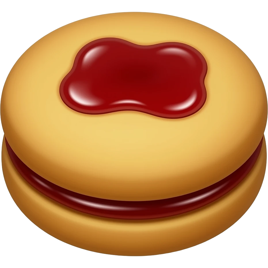 Jam cookie emoji