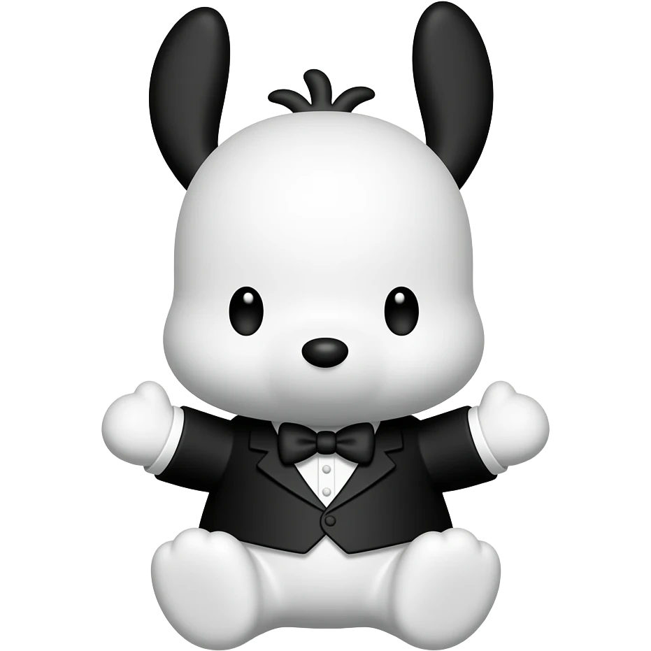 Pochacco with tux emoji